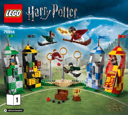 Building Instructions - LEGO - 75956 - Quidditch™ Match: Page 1