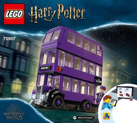 Building Instructions - LEGO - 75957 - The Knight Bus™: Page 1