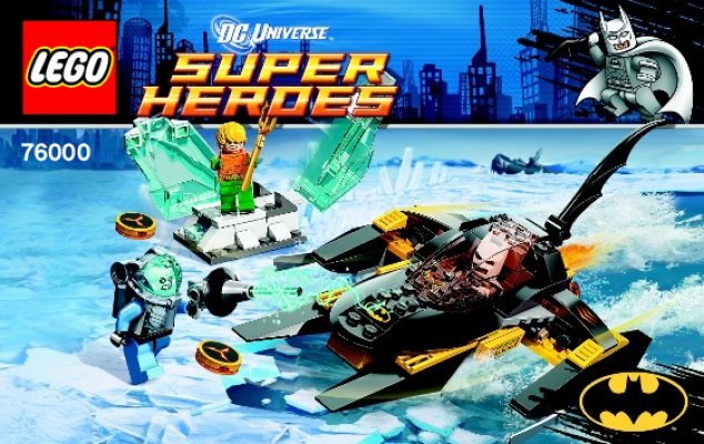 Building Instructions - LEGO - DC Comics Super Heroes - 76000 - Arctic Batman™ vs. Mr. Freeze™: Aquaman™ on Ice: Page 1