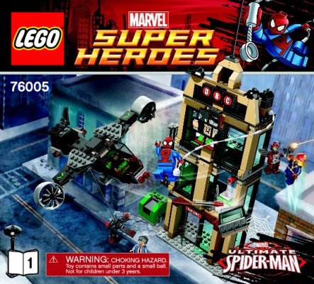 Building Instructions - LEGO - Marvel Super Heroes - 76005 - Spider-Man™: Daily Bugle Showdown: Page 1