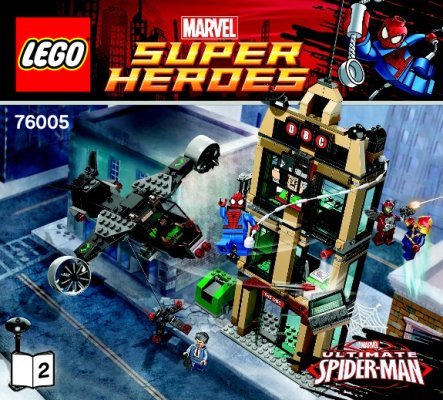 Building Instructions - LEGO - Marvel Super Heroes - 76005 - Spider-Man™: Daily Bugle Showdown: Page 1