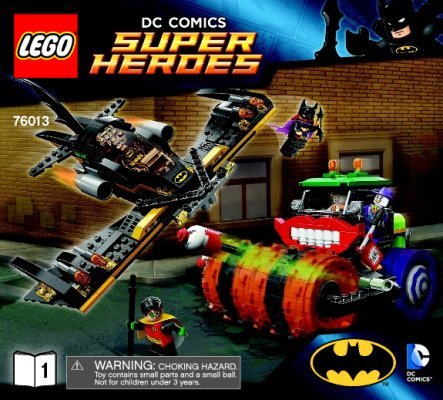 Building Instructions - LEGO - DC Comics Super Heroes - 76013 - Batman™: The Joker Steam Roller: Page 1