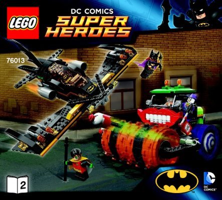 Building Instructions - LEGO - DC Comics Super Heroes - 76013 - Batman™: The Joker Steam Roller: Page 1