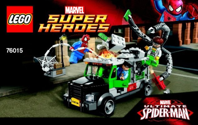 Building Instructions - LEGO - Marvel Super Heroes - 76015 - Doc Ock Truck Heist: Page 1