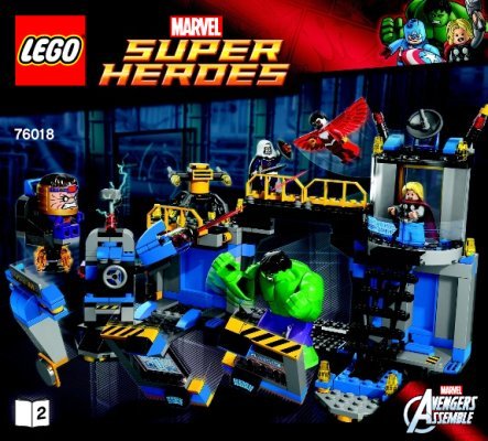 Building Instructions - LEGO - Marvel Super Heroes - 76018 - Hulk Lab Smash: Page 1