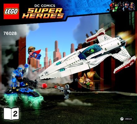 Building Instructions - LEGO - DC Comics Super Heroes - 76028 - Darkseid Invasion: Page 1