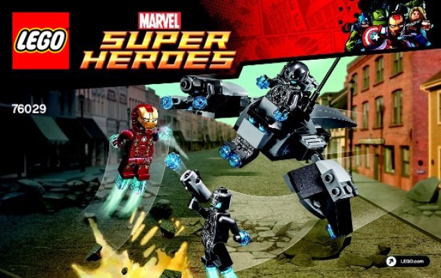 Building Instructions - LEGO - Marvel Super Heroes - 76029 - Iron Man vs. Ultron: Page 1