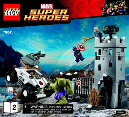 Building Instructions - LEGO - Marvel Super Heroes - 76041 - The Hydra Fortress Smash: Page 1