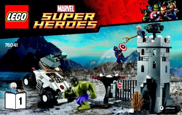 Building Instructions - LEGO - Marvel Super Heroes - 76041 - The Hydra Fortress Smash: Page 1