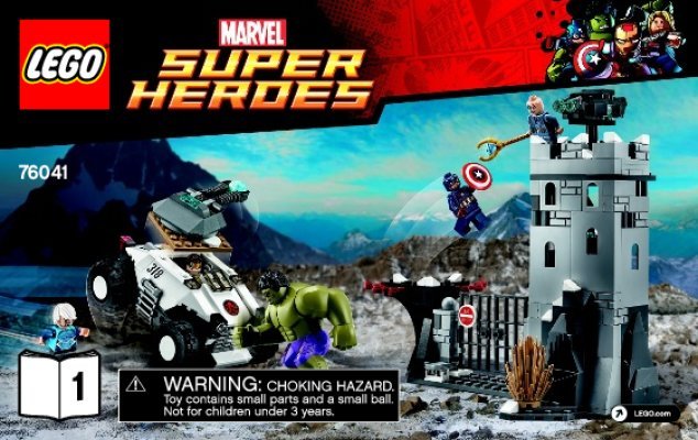 Building Instructions - LEGO - Marvel Super Heroes - 76041 - The Hydra Fortress Smash: Page 1