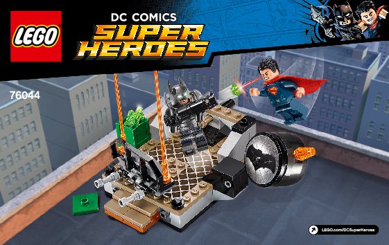 Building Instructions - LEGO - DC Comics Super Heroes - 76044 - Clash of the Heroes: Page 1