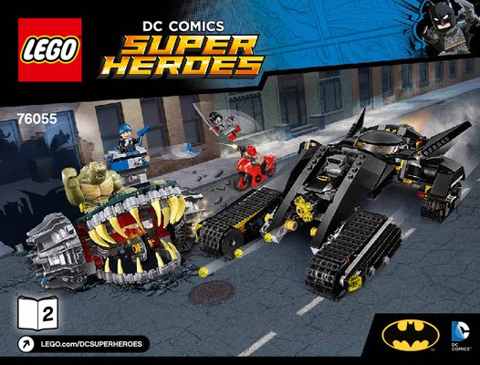 Building Instructions - LEGO - DC Comics Super Heroes - 76055 - Batman™: Killer Croc™ Sewer Smash: Page 1