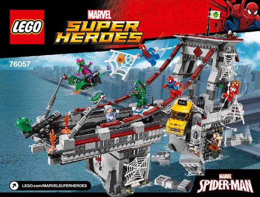 Building Instructions - LEGO - Marvel Super Heroes - 76057 - Spider-Man: Web Warriors Ultimate Bridge Battle: Page 1