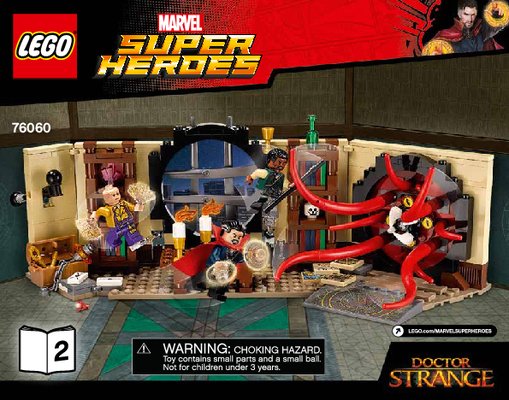 Building Instructions - LEGO - Marvel Super Heroes - 76060 - Doctor Strange's Sanctum Sanctorum: Page 1