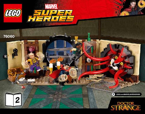 Building Instructions - LEGO - Marvel Super Heroes - 76060 - Doctor Strange's Sanctum Sanctorum: Page 1