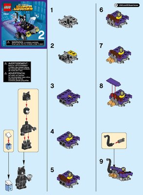 Building Instructions - LEGO - DC Comics Super Heroes - 76061 - Mighty Micros: Batman™ vs. Catwoman™: Page 1