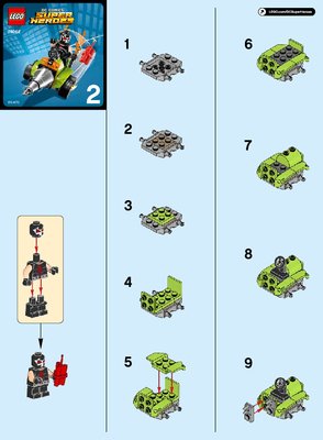 Building Instructions - LEGO - DC Comics Super Heroes - 76062 - Mighty Micros: Robin™ vs. Bane™: Page 1