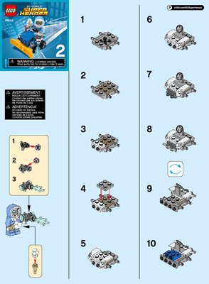 Building Instructions - LEGO - DC Comics Super Heroes - 76063 - Mighty Micros: The Flash™ vs. Captain Cold™: Page 1