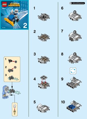 Building Instructions - LEGO - DC Comics Super Heroes - 76063 - Mighty Micros: The Flash™ vs. Captain Cold™: Page 1