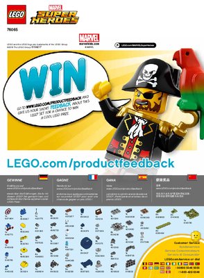 Building Instructions - LEGO - Marvel Super Heroes - 76065 - Mighty Micros: Captain America vs. Red Skull: Page 1