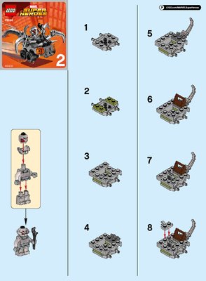 Building Instructions - LEGO - Marvel Super Heroes - 76066 - Mighty Micros: Hulk vs. Ultron: Page 1