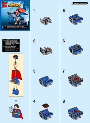 Building Instructions - LEGO - DC Comics Super Heroes - 76068 - Mighty Micros: Superman™ vs. Bizarro™: Page 1