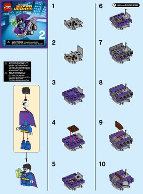 Building Instructions - LEGO - DC Comics Super Heroes - 76068 - Mighty Micros: Superman™ vs. Bizarro™: Page 1