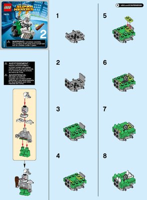 Building Instructions - LEGO - DC Comics Super Heroes - 76070 - Mighty Micros: Wonder Woman™ vs. Doomsday™: Page 1