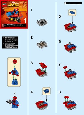 Building Instructions - LEGO - Marvel Super Heroes - 76071 - Mighty Micros: Spider-Man vs. Scorpion: Page 1