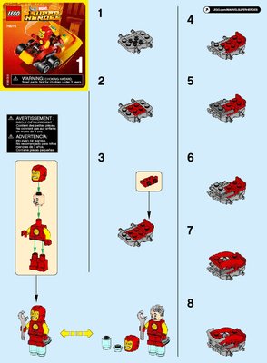 Building Instructions - LEGO - Marvel Super Heroes - 76072 - Mighty Micros: Iron Man vs. Thanos: Page 1