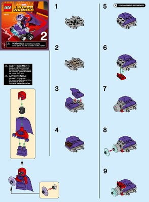 Building Instructions - LEGO - Marvel Super Heroes - 76073 - Mighty Micros: Wolverine vs. Magneto: Page 1