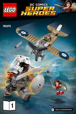 Building Instructions - LEGO - DC Comics Super Heroes - 76075 - Wonder Woman™ Warrior Battle: Page 1