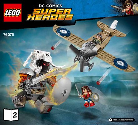 Building Instructions - LEGO - DC Comics Super Heroes - 76075 - Wonder Woman™ Warrior Battle: Page 1