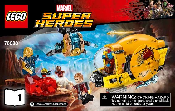 Building Instructions - LEGO - Marvel Super Heroes - 76080 - Ayesha's Revenge: Page 1