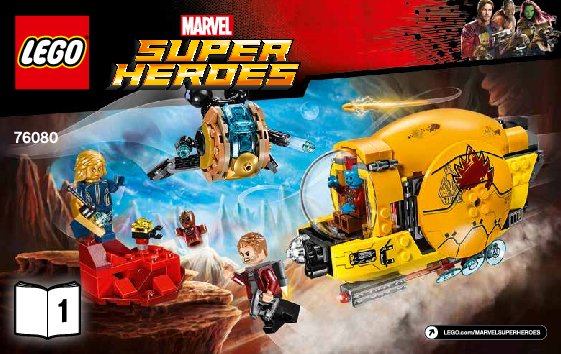 Building Instructions - LEGO - Marvel Super Heroes - 76080 - Ayesha's Revenge: Page 1