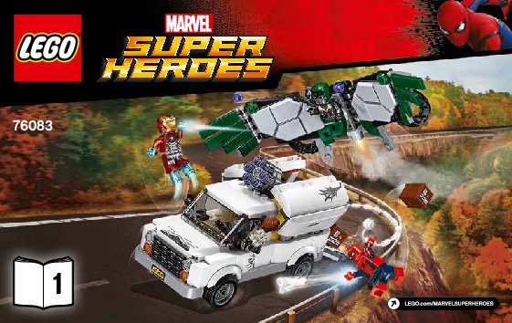 Building Instructions - LEGO - Marvel Super Heroes - 76083 - Beware the Vulture: Page 1