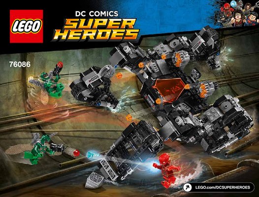 Building Instructions - LEGO - DC Comics Super Heroes - 76086 - Knightcrawler Tunnel Attack: Page 1