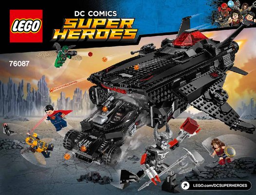 Building Instructions - LEGO - DC Comics Super Heroes - 76087 - Flying Fox: Batmobile Airlift Attack: Page 1