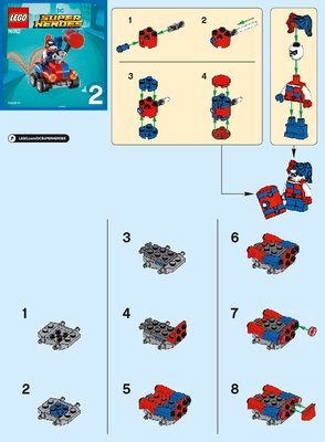 Building Instructions - LEGO - DC Comics Super Heroes - 76092 - Mighty Micros: Batman™ vs. Harley Quinn™: Page 1