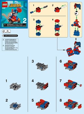 Building Instructions - LEGO - DC Comics Super Heroes - 76092 - Mighty Micros: Batman™ vs. Harley Quinn™: Page 1