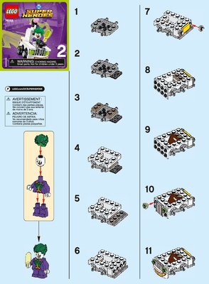 Building Instructions - LEGO - DC Comics Super Heroes - 76093 - Mighty Micros: Nightwing™ vs. The Joker™: Page 1