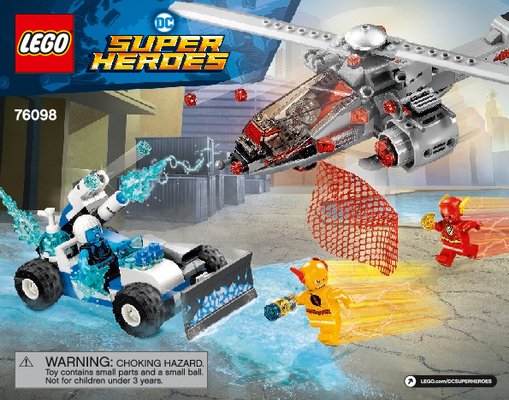 Building Instructions - LEGO - DC Comics Super Heroes - 76098 - Speed Force Freeze Pursuit: Page 1