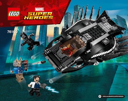 Building Instructions - LEGO - Marvel Super Heroes - 76100 - Royal Talon Fighter Attack: Page 1