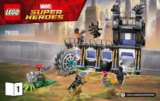 Building Instructions - LEGO - Marvel Super Heroes - 76103 - Corvus Glaive Thresher Attack: Page 1