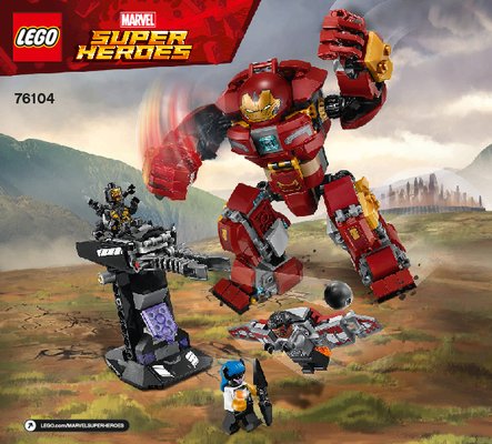 Building Instructions - LEGO - Marvel Super Heroes - 76104 - The Hulkbuster Smash-Up: Page 1