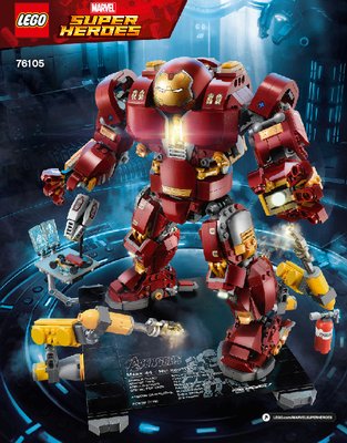 Building Instructions - LEGO - Marvel Super Heroes - 76105 - The Hulkbuster: Ultron Edition: Page 1