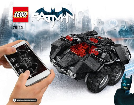 Building Instructions - LEGO - 76112 - App-Controlled Batmobile: Page 1