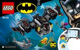 Building Instructions - LEGO - 76116 - Batman™ Batsub and the Underwater Clash: Page 1