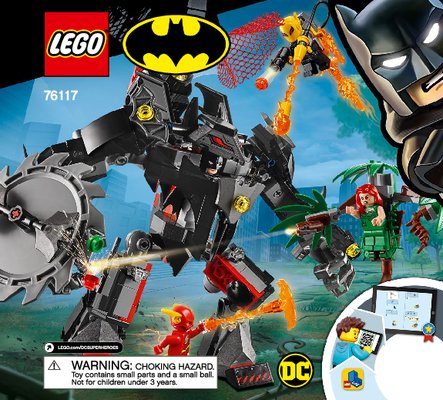 Building Instructions - LEGO - 76117 - Batman™ Mech vs. Poison Ivy™ Mech: Page 1