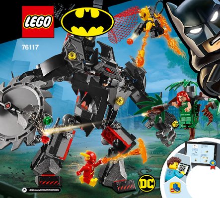 Building Instructions - LEGO - 76117 - Batman™ Mech vs. Poison Ivy™ Mech: Page 1